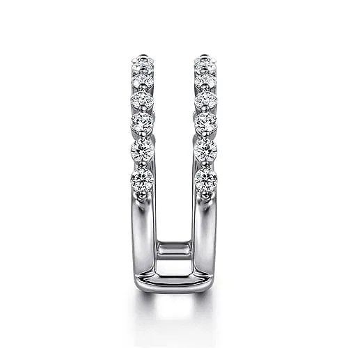 14K White Gold Diamond Ring Enhancer - 0.86 ct