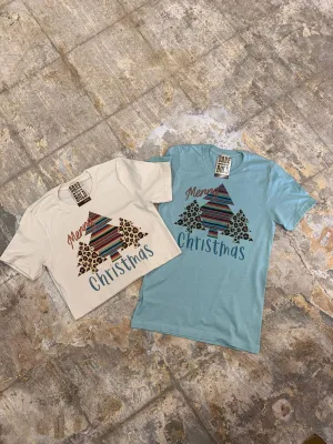 1558 Merry Christmas Trees Tee