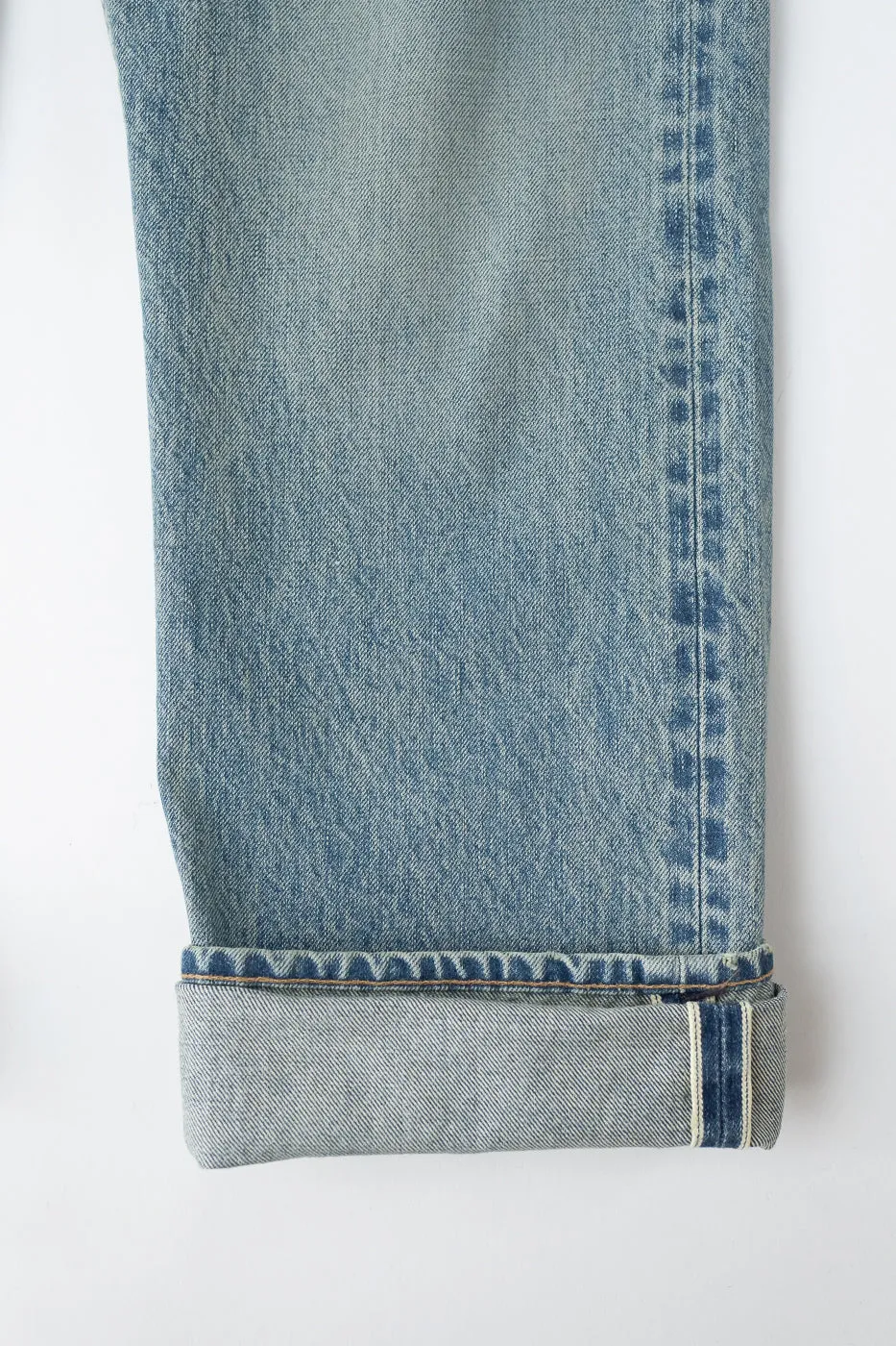 15oz - River Washed Selvedge Strider Pant - Light Indigo