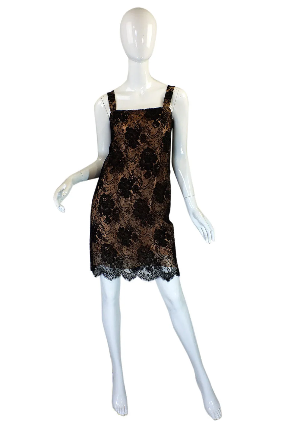 1980s Fine Lace Bill Blass Dress & Jacket