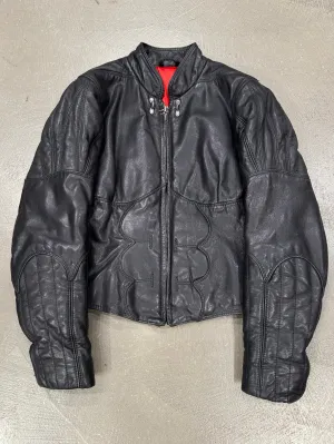 1990s Dirk Bikkembergs anatomical muscle cropped leather jacket