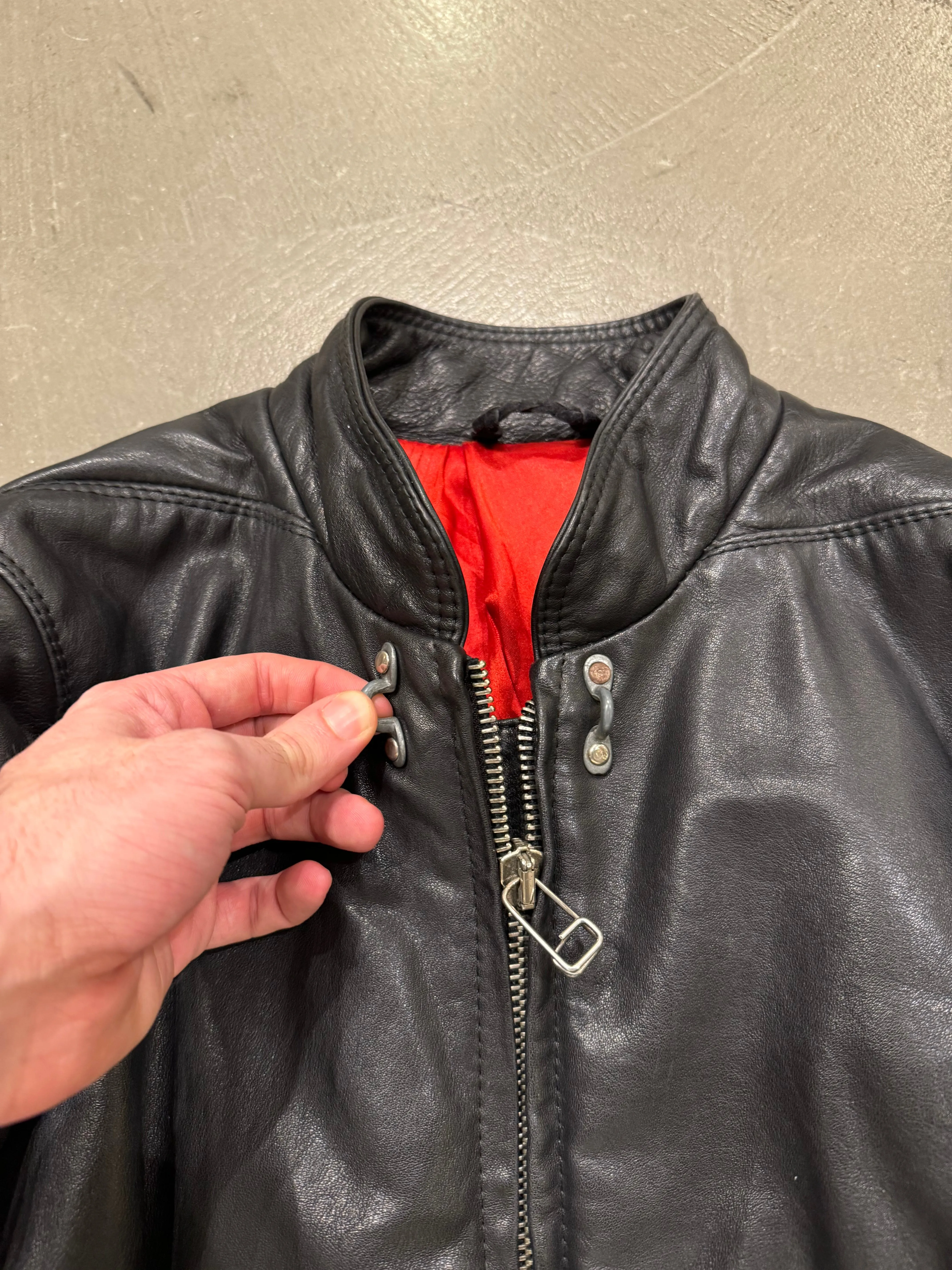 1990s Dirk Bikkembergs anatomical muscle cropped leather jacket