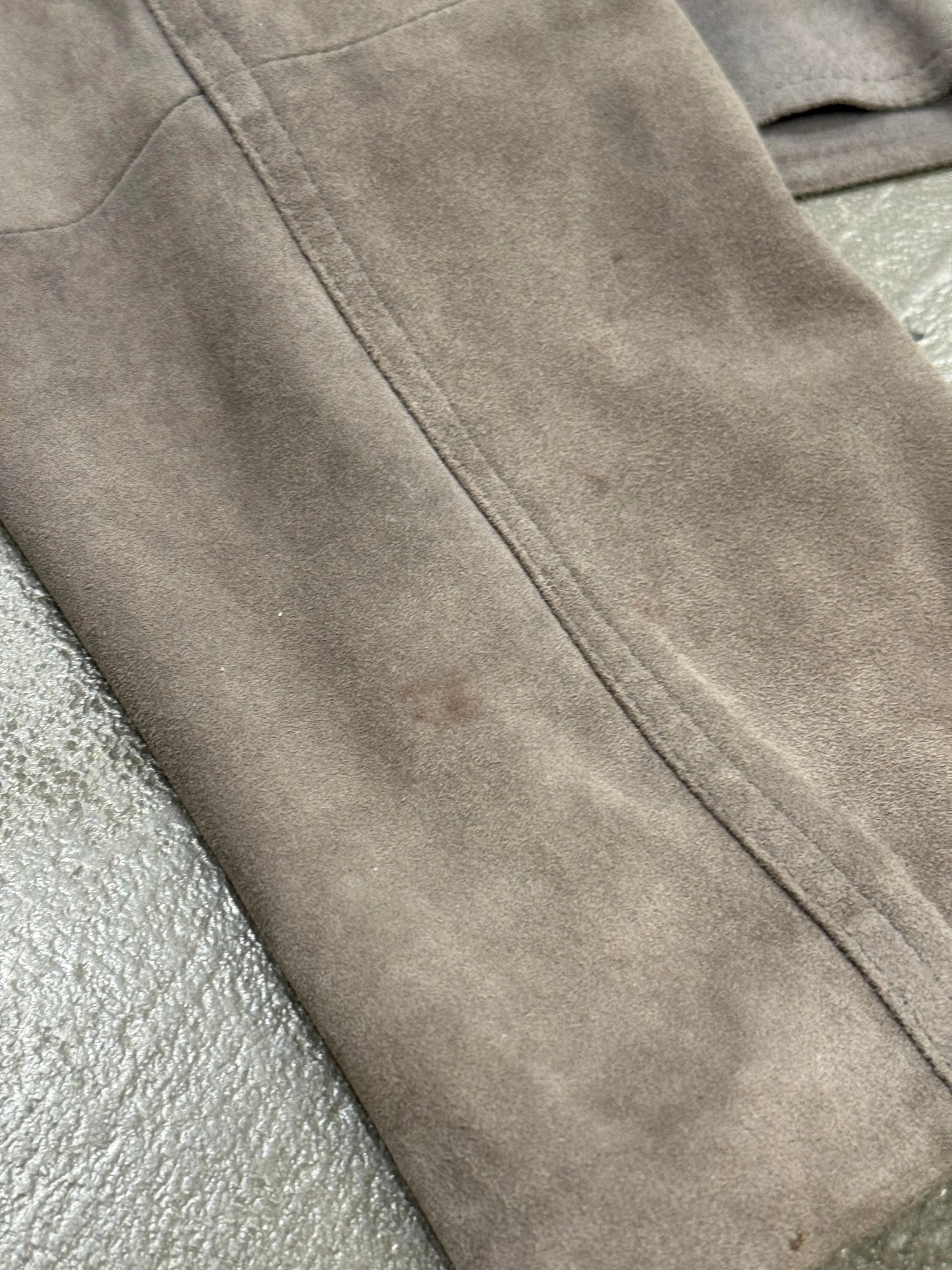 1990s Emporio Armani cropped boxy leather jacket