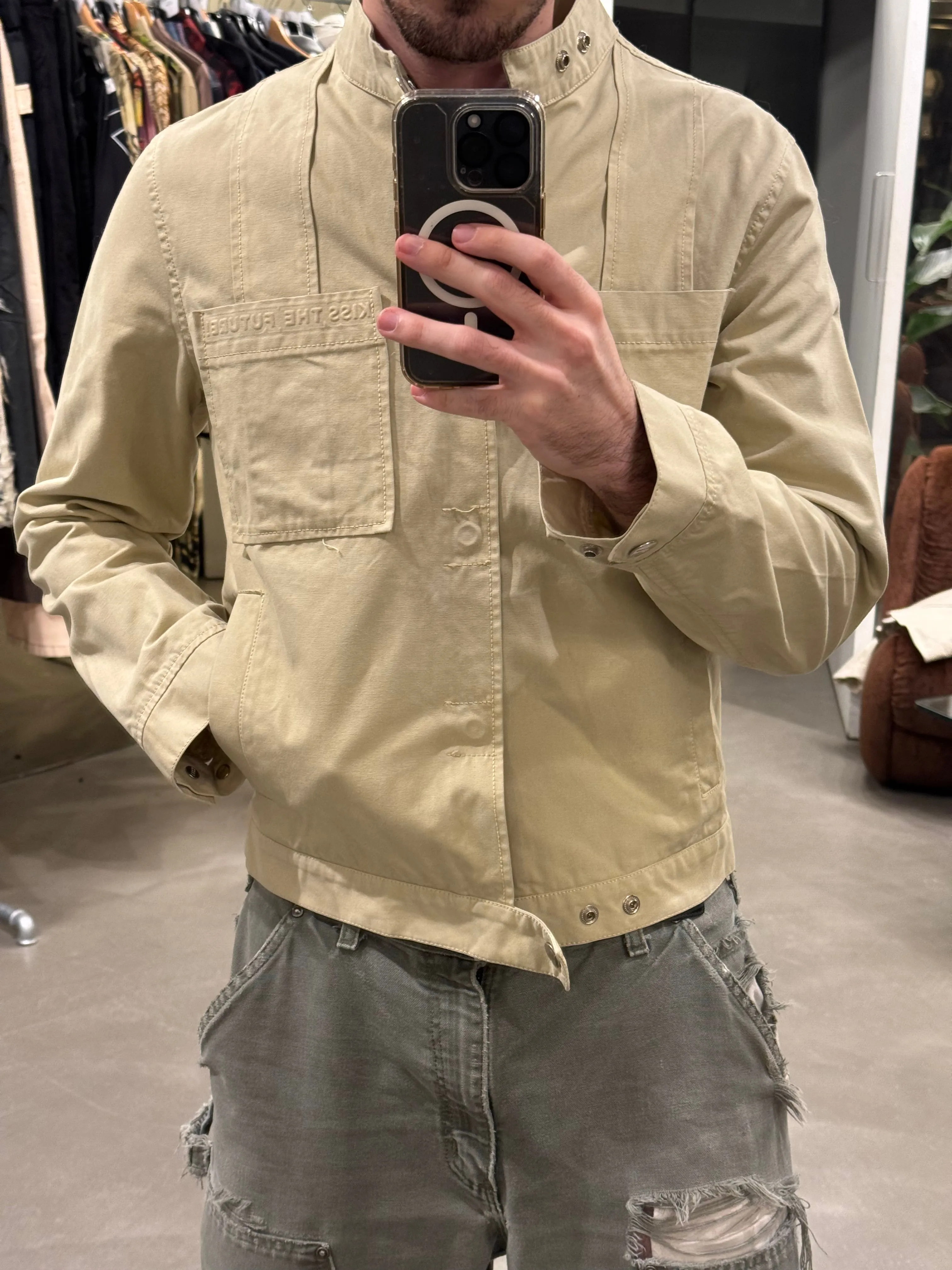 1990s WALTER VAN BEREINDONCK W&L paneled light jacket