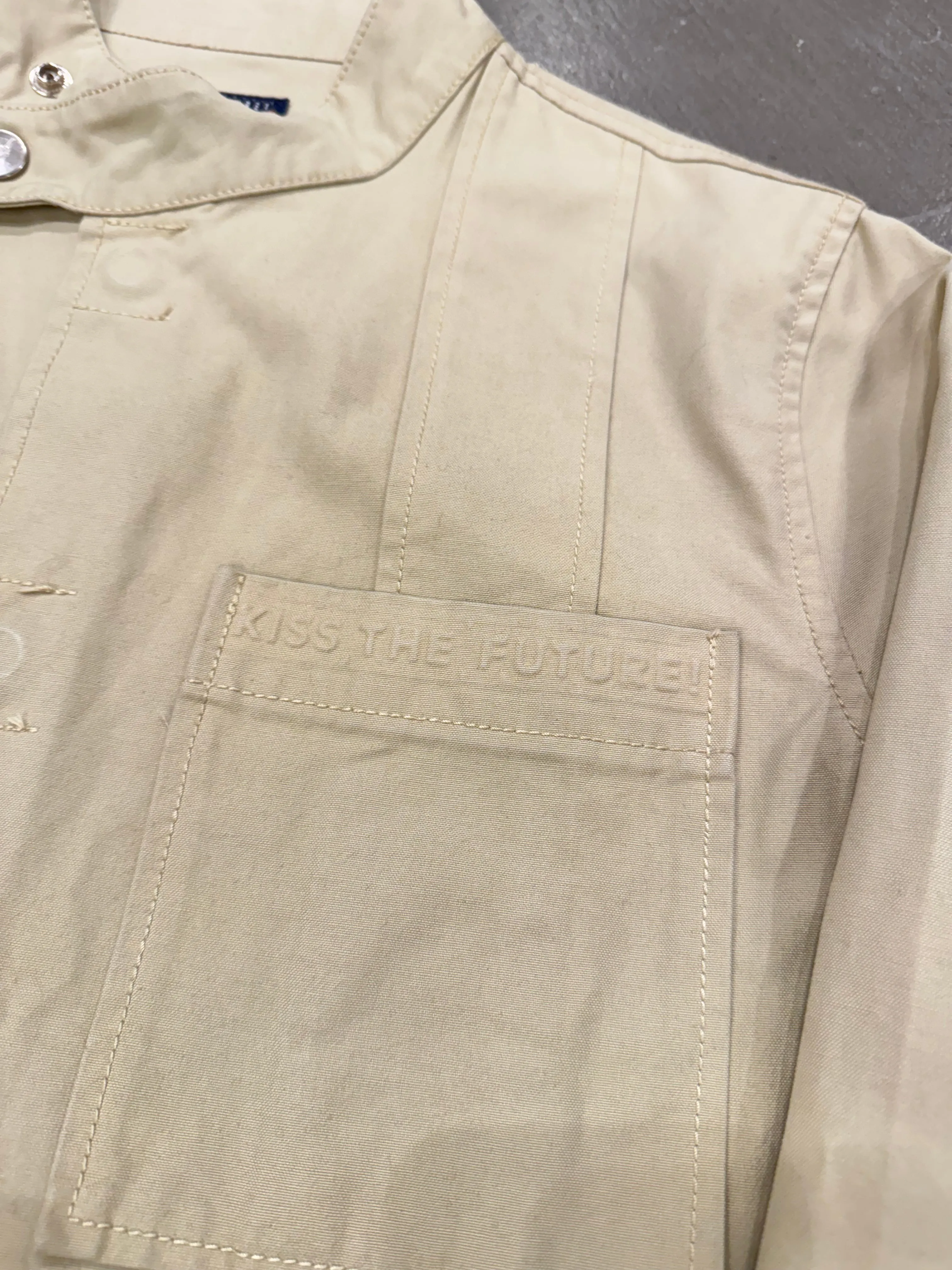 1990s WALTER VAN BEREINDONCK W&L paneled light jacket
