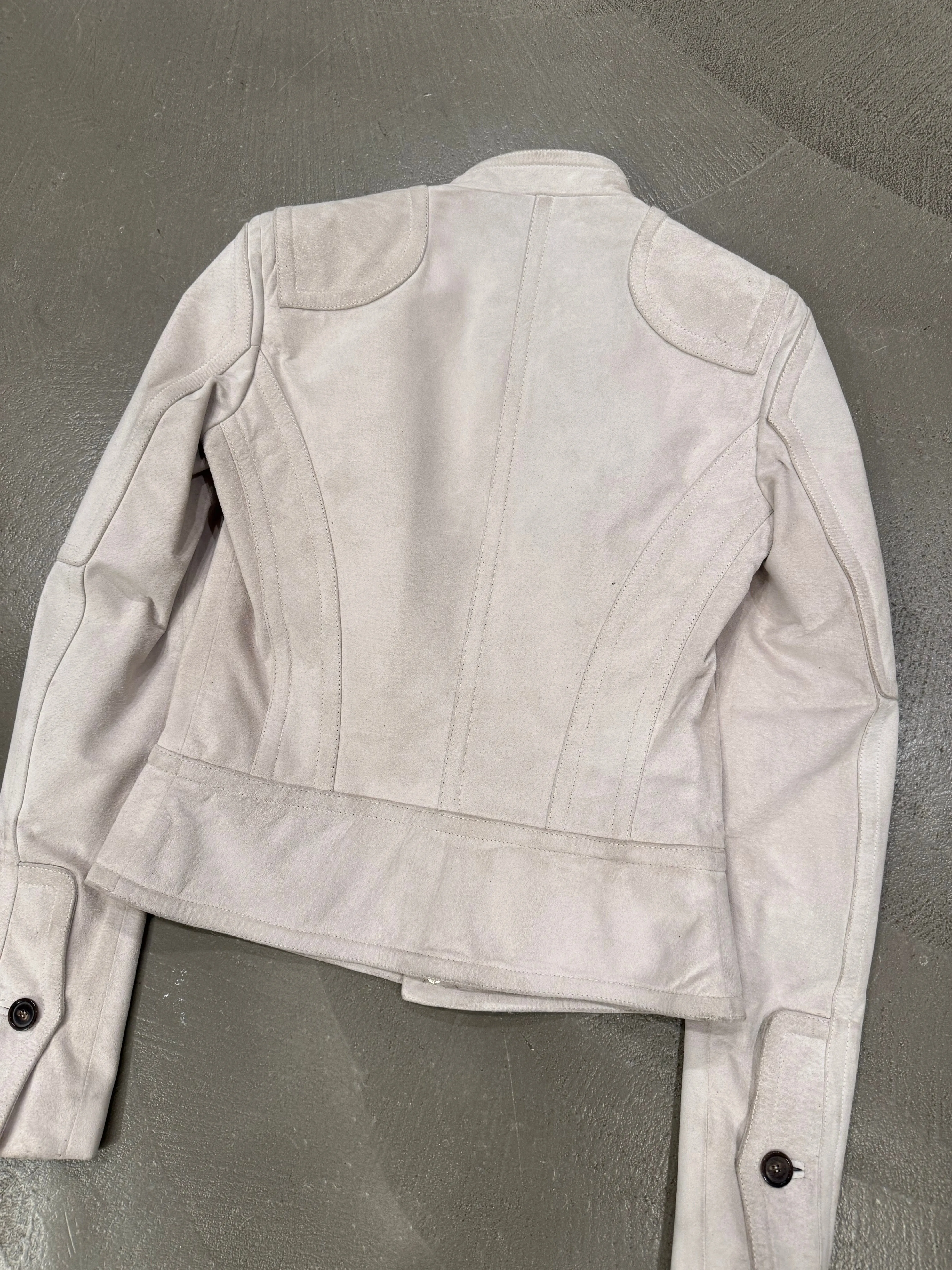 2000s Gucci biker paneled moto leather jacket
