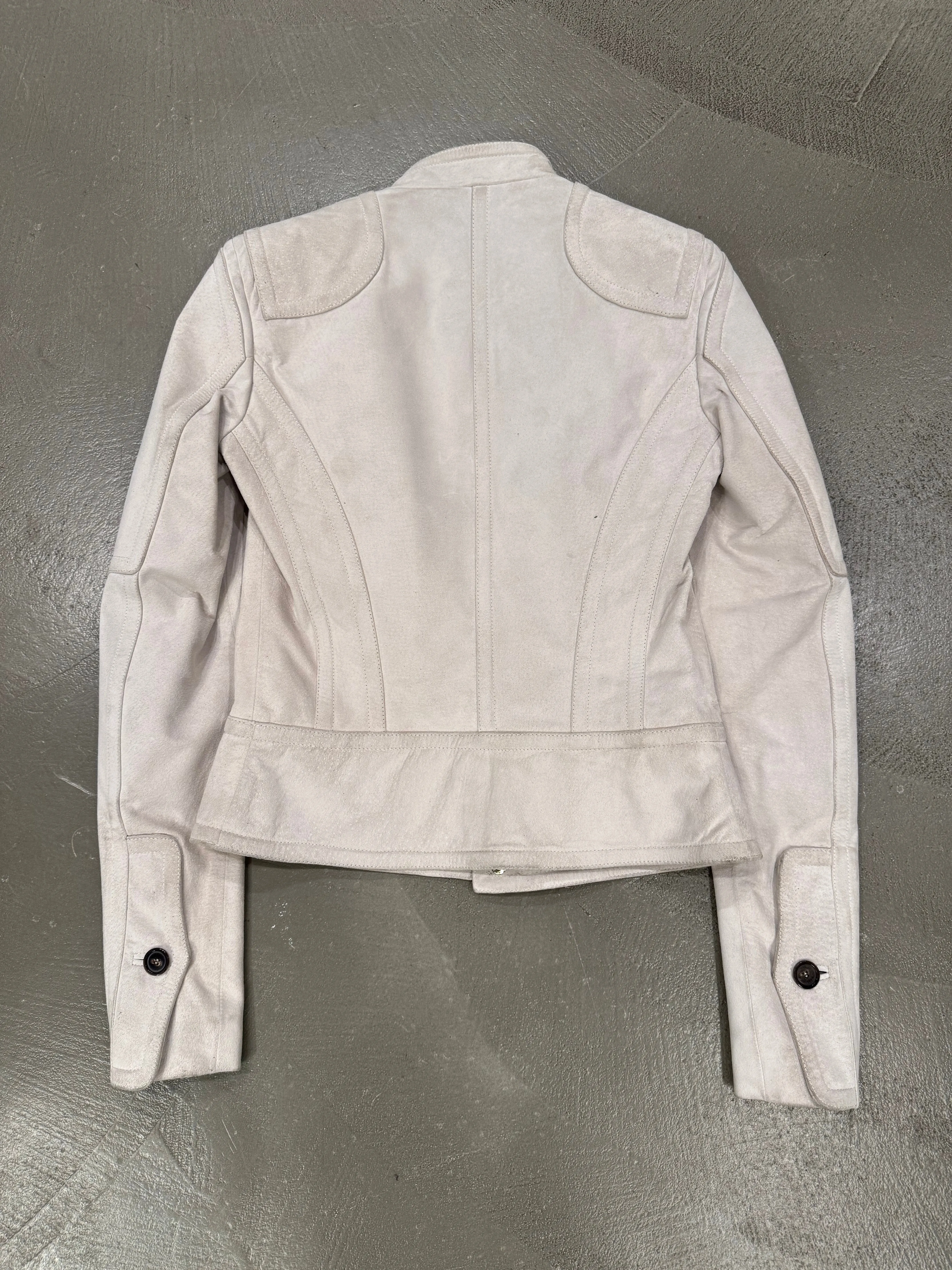 2000s Gucci biker paneled moto leather jacket