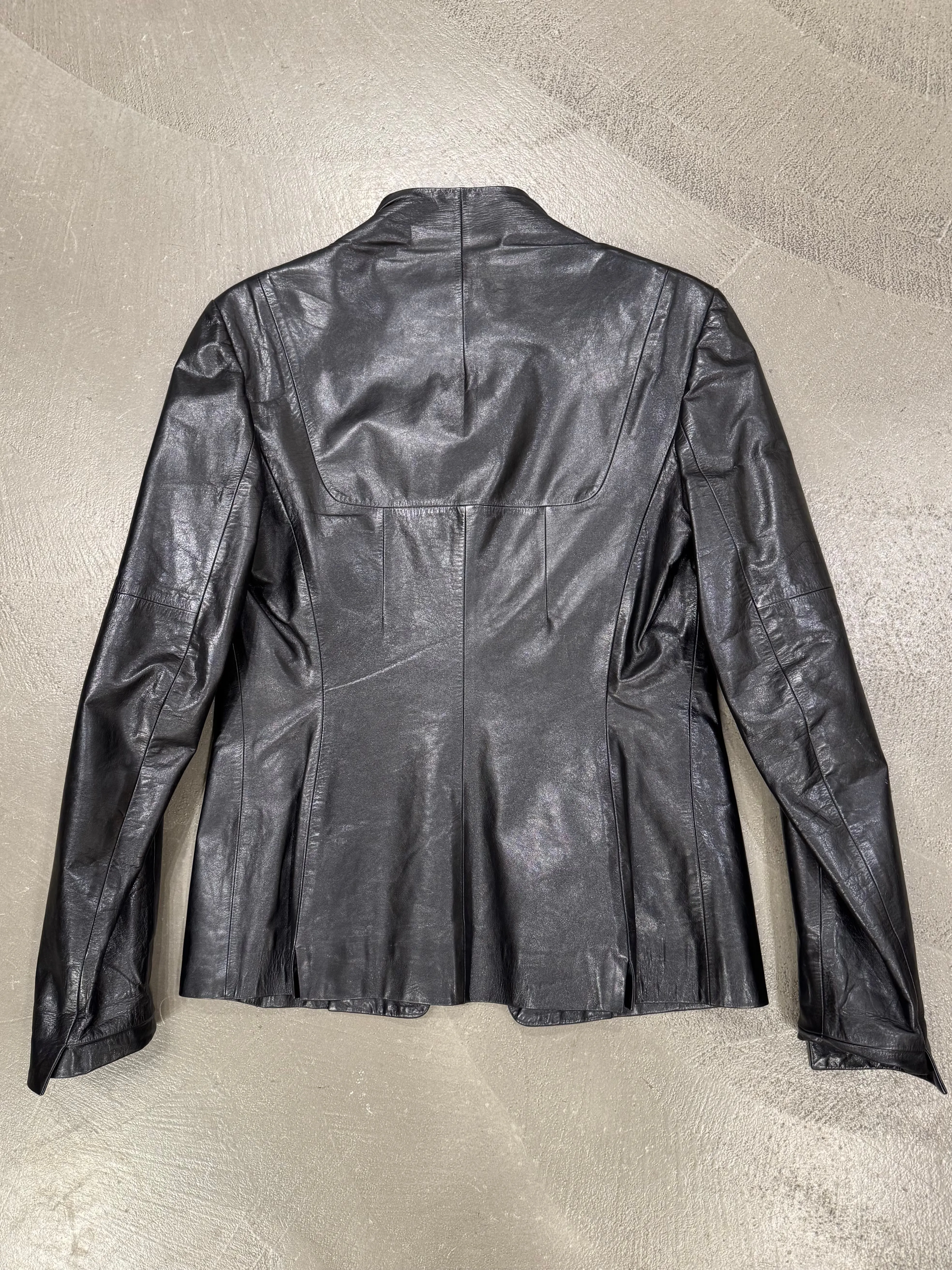 2000s Loewe biker leather jacket