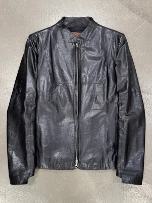 2000s Loewe biker leather jacket