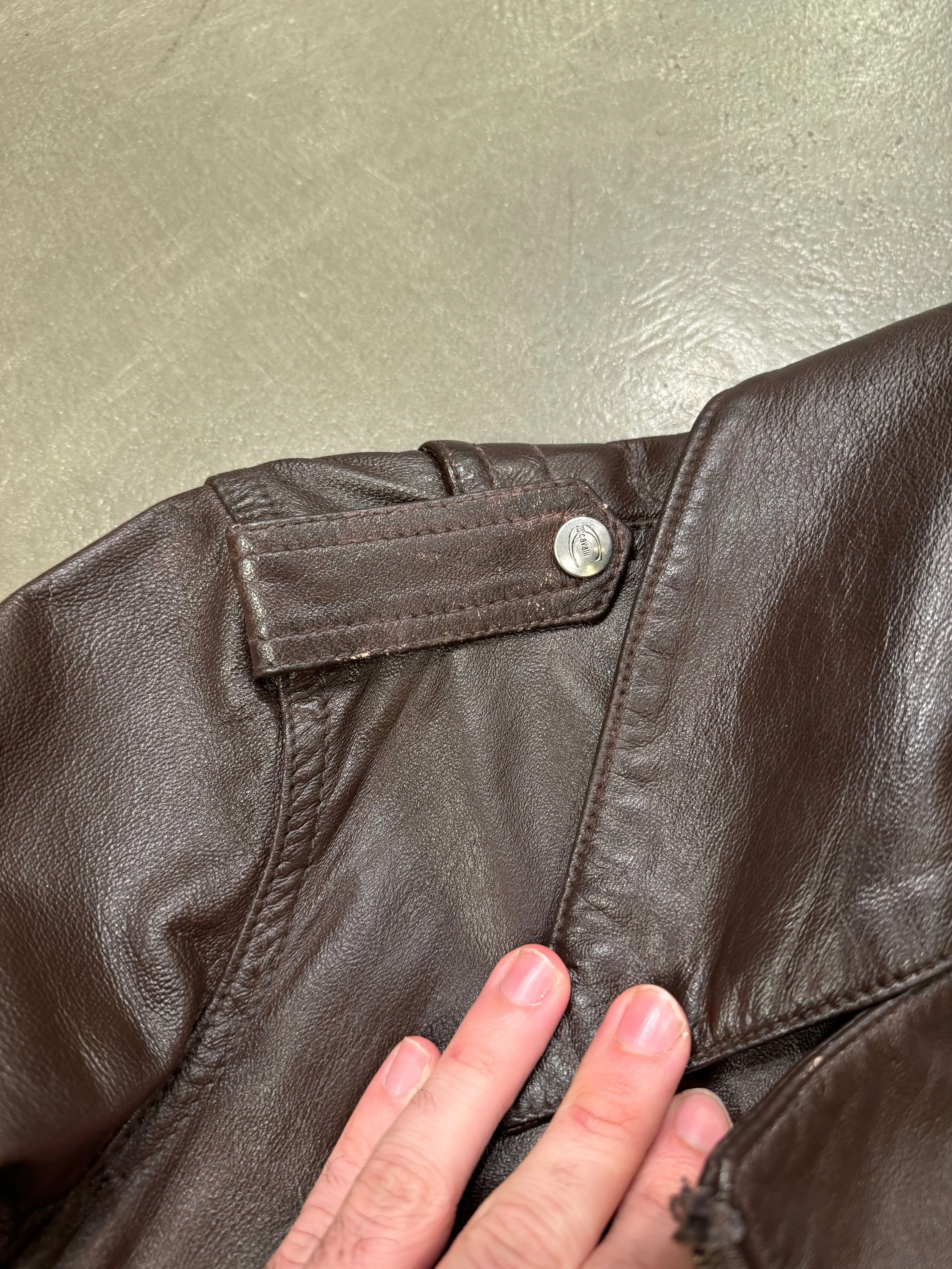 2000s Roberto Cavalli leather jacket