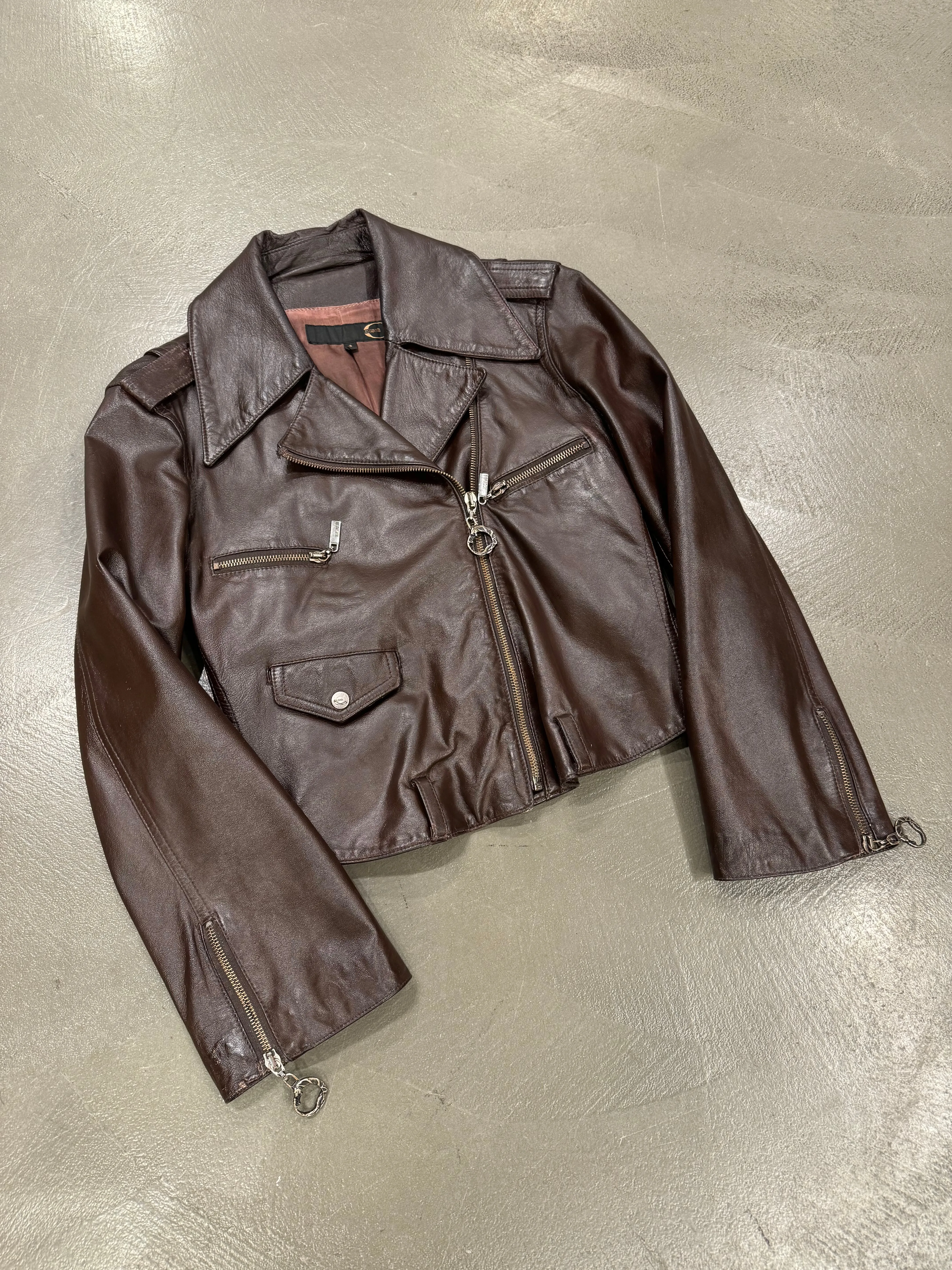 2000s Roberto Cavalli leather jacket