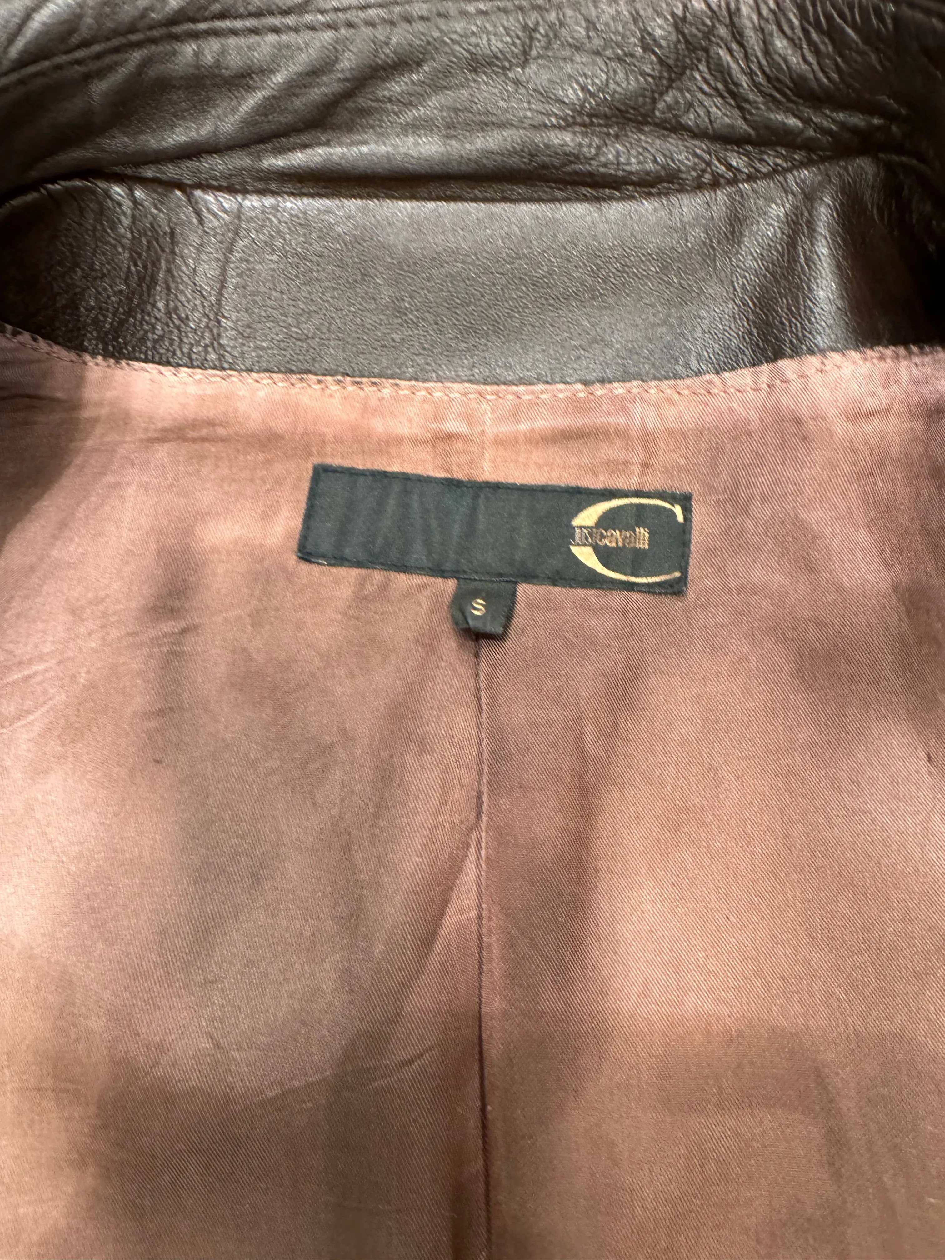 2000s Roberto Cavalli leather jacket