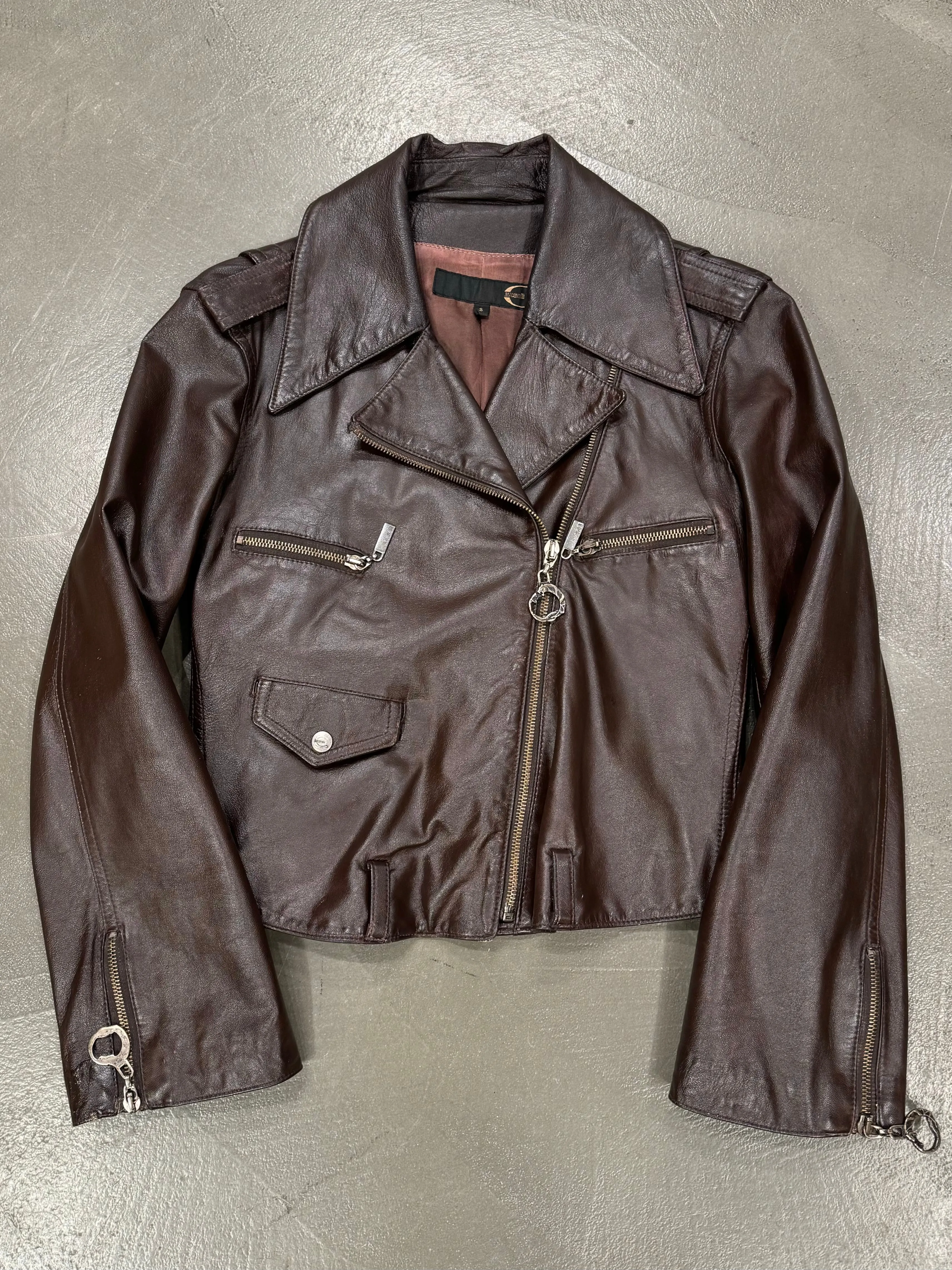 2000s Roberto Cavalli leather jacket