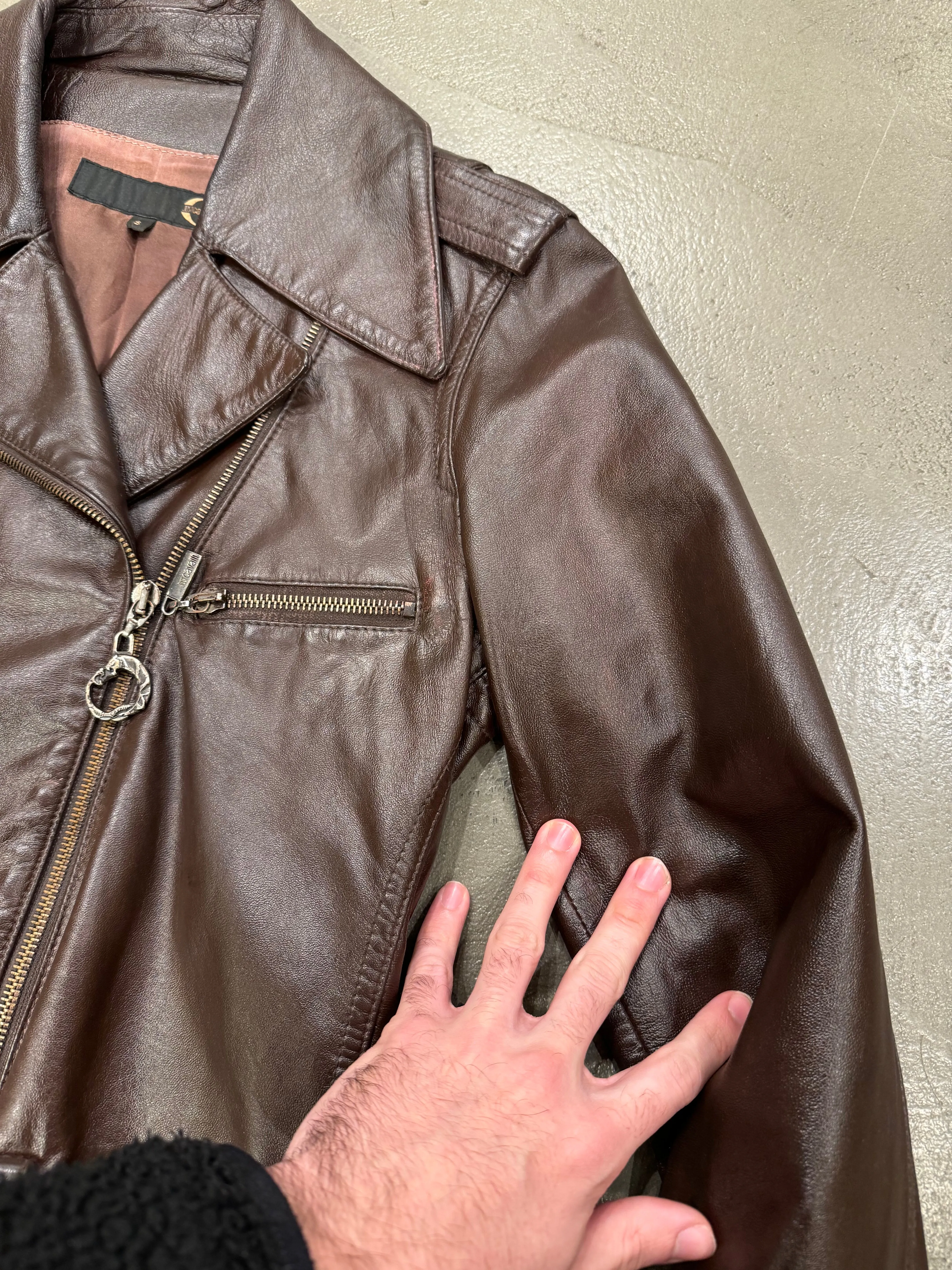 2000s Roberto Cavalli leather jacket