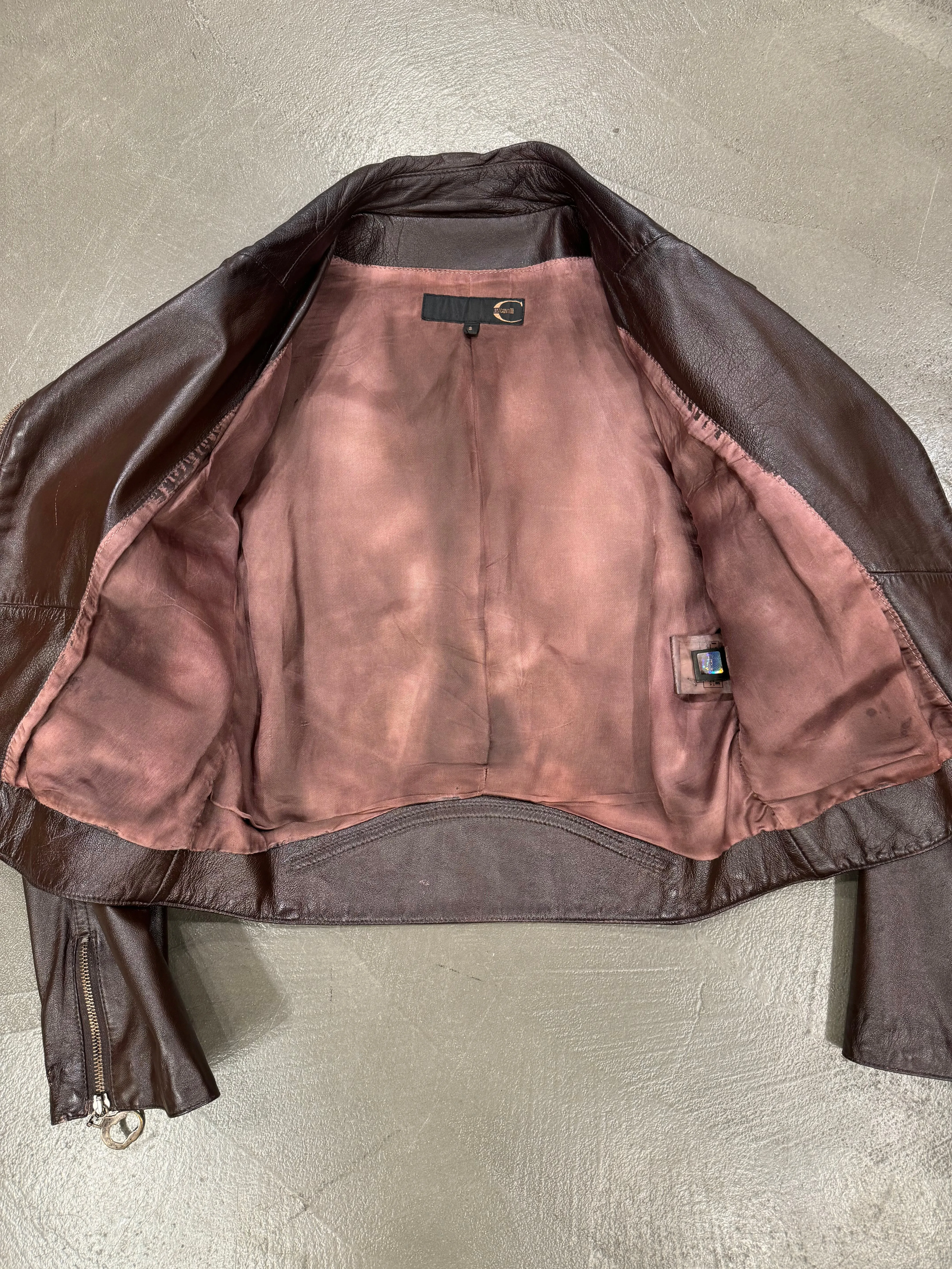 2000s Roberto Cavalli leather jacket