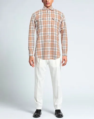 $495 ELEVENTY - *SNAP FRONT*  Neutral Cotton Dress Shirt - XL (42)