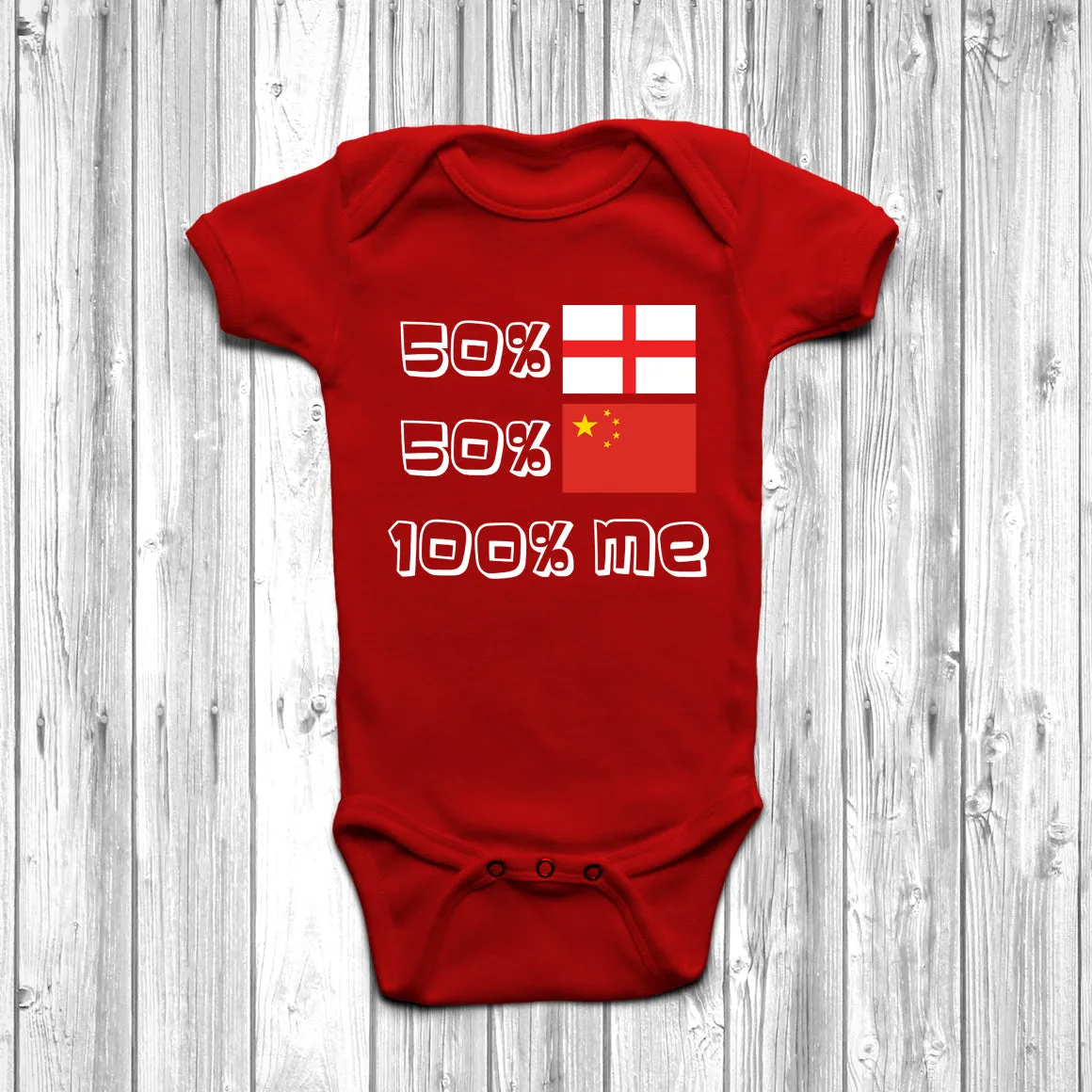 50% English 50% Chinese Baby Grow