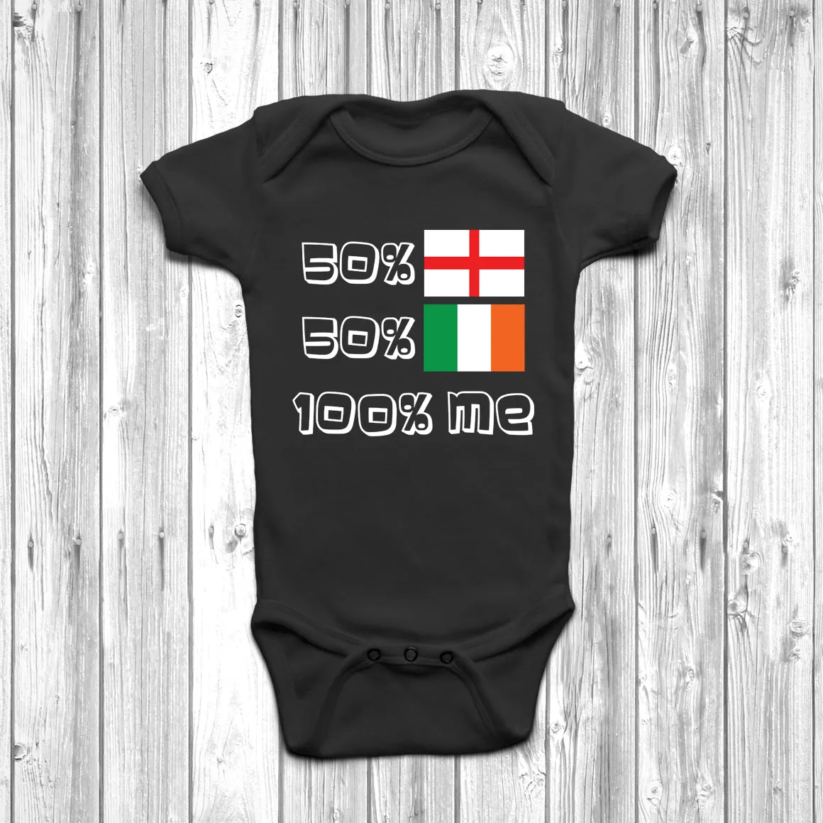 50% English 50% Irish Baby Grow