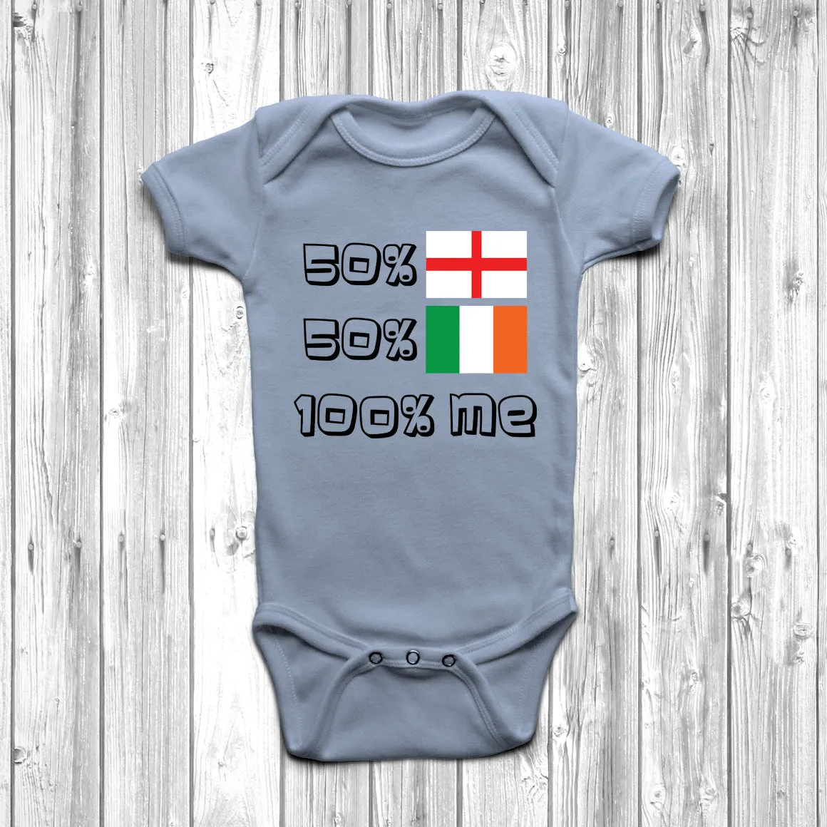 50% English 50% Irish Baby Grow