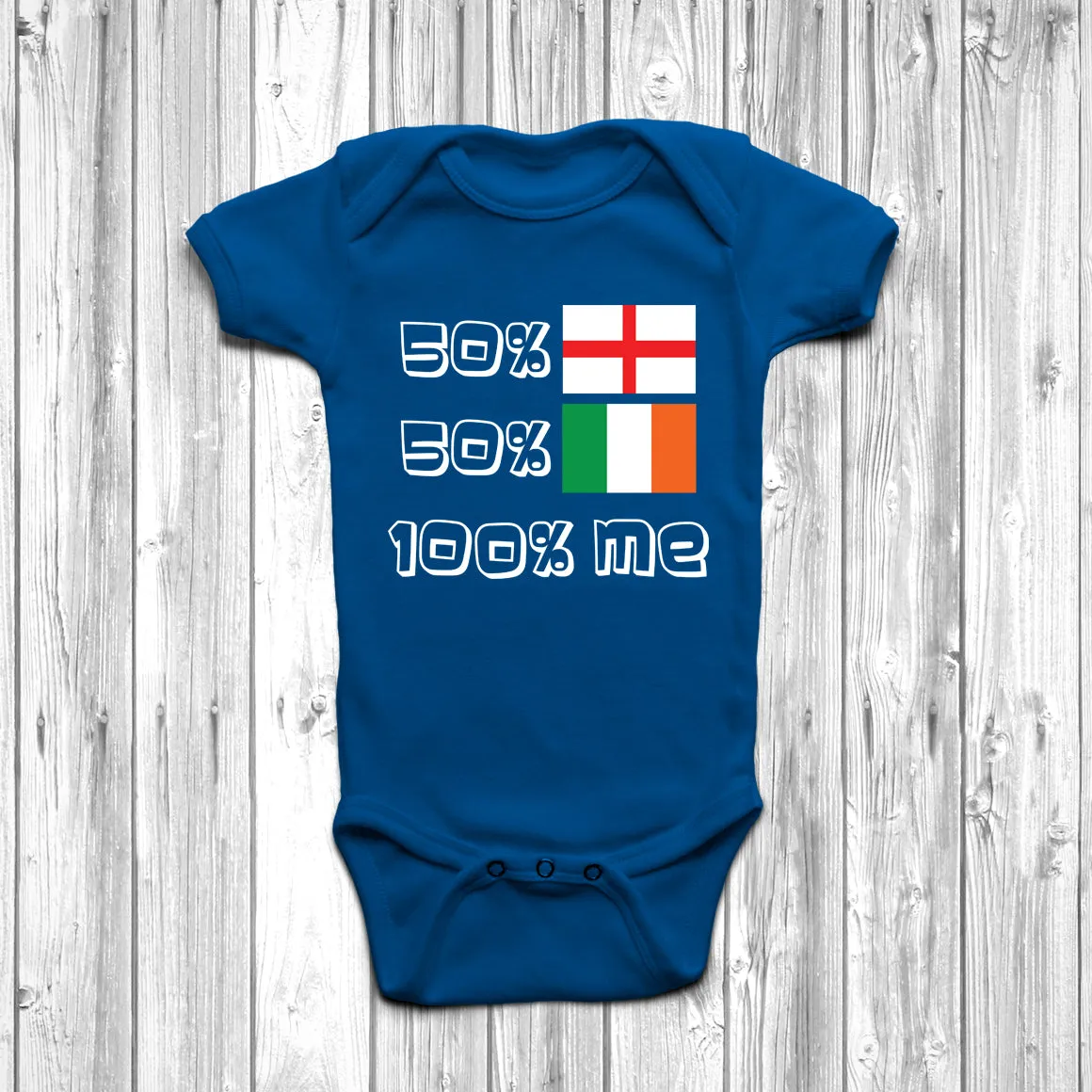 50% English 50% Irish Baby Grow