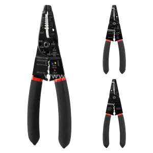 7 in 1 Wire Stripper Cutter Wire Stripping Tool - 8 Inch, Multi-Function Hand Tool , Crimping Plier