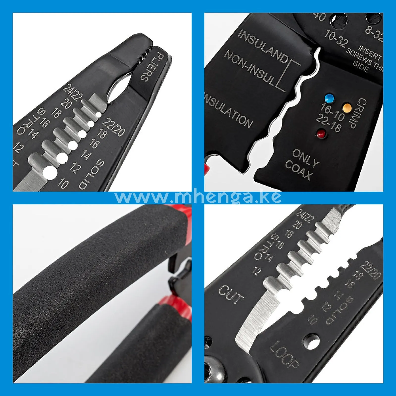 7 in 1 Wire Stripper Cutter Wire Stripping Tool - 8 Inch, Multi-Function Hand Tool , Crimping Plier