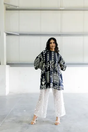 Adele Orion Juno Black Kurta With Orion White Pants