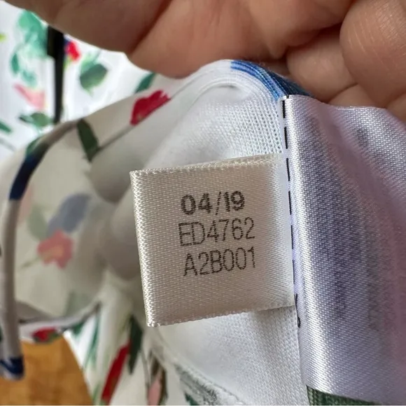 Adidas Originals All Over Print Track Jacket Floral Full Zip Striped White Black