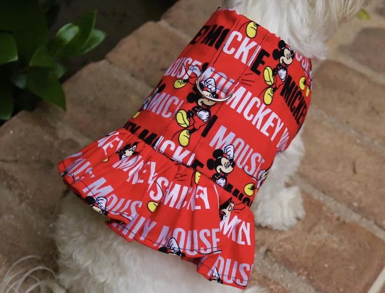 Adorable Pet Harness Vest & Dress