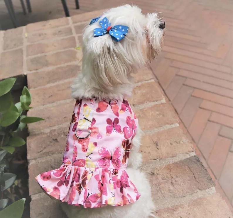 Adorable Pet Harness Vest & Dress