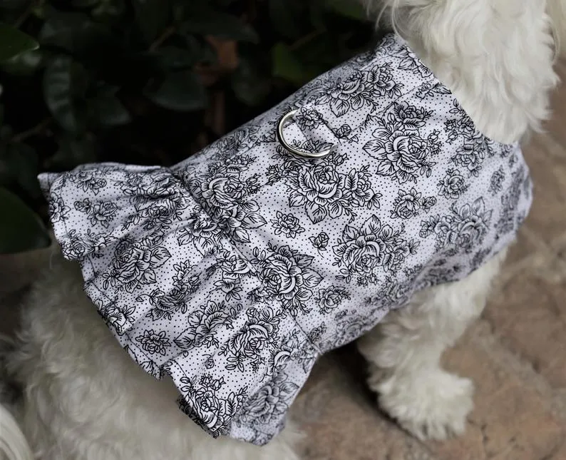 Adorable Pet Harness Vest & Dress