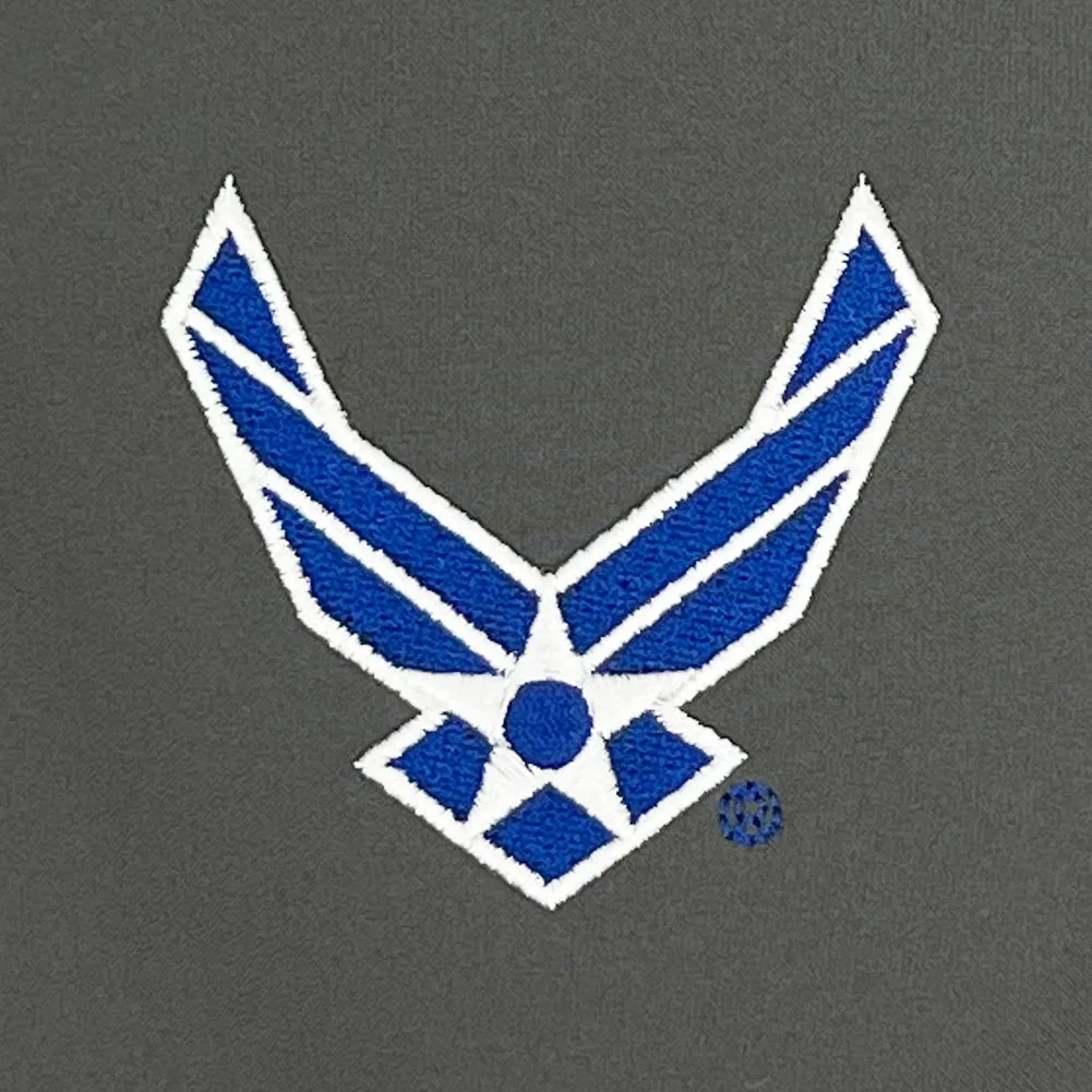 Air Force Wings Ladies Alta Softshell Vest (Charcoal)
