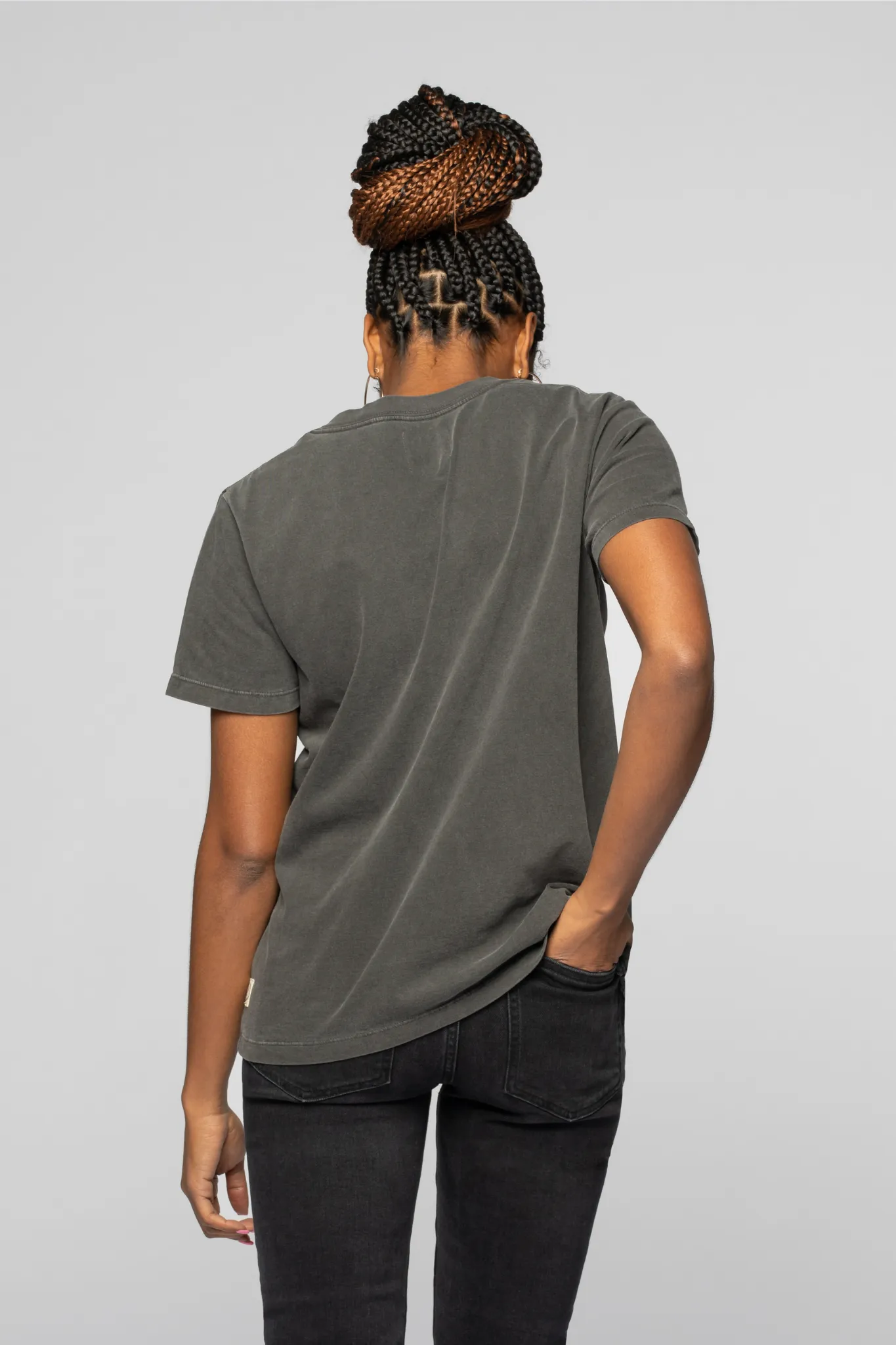 All Day V-Neck - Washed Black