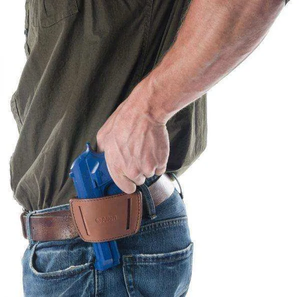 ALLEN GLENWOOD LEATHER BELT SLIDE HOLSTER (Brown, Size 00)