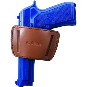 ALLEN GLENWOOD LEATHER BELT SLIDE HOLSTER (Brown, Size 00)