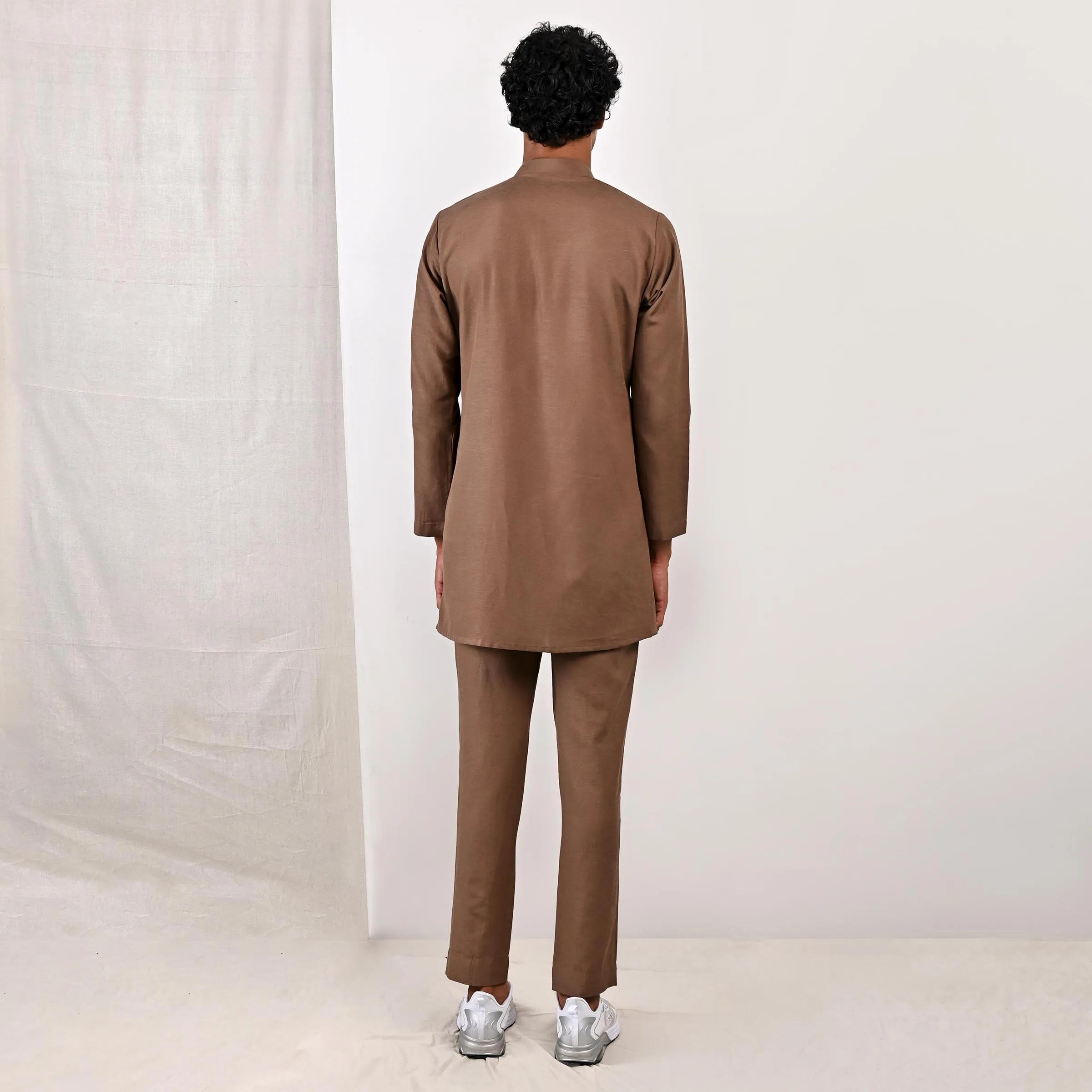 Arthur - Light Brown Short Kurta Set