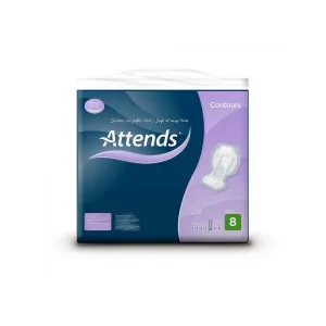 Attends Contours Regular 8 | Pack of 28