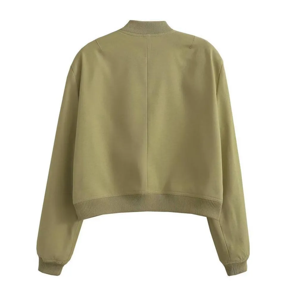 Autumn / Winter Large Pocket Stand Collar Jacket S-240804-12