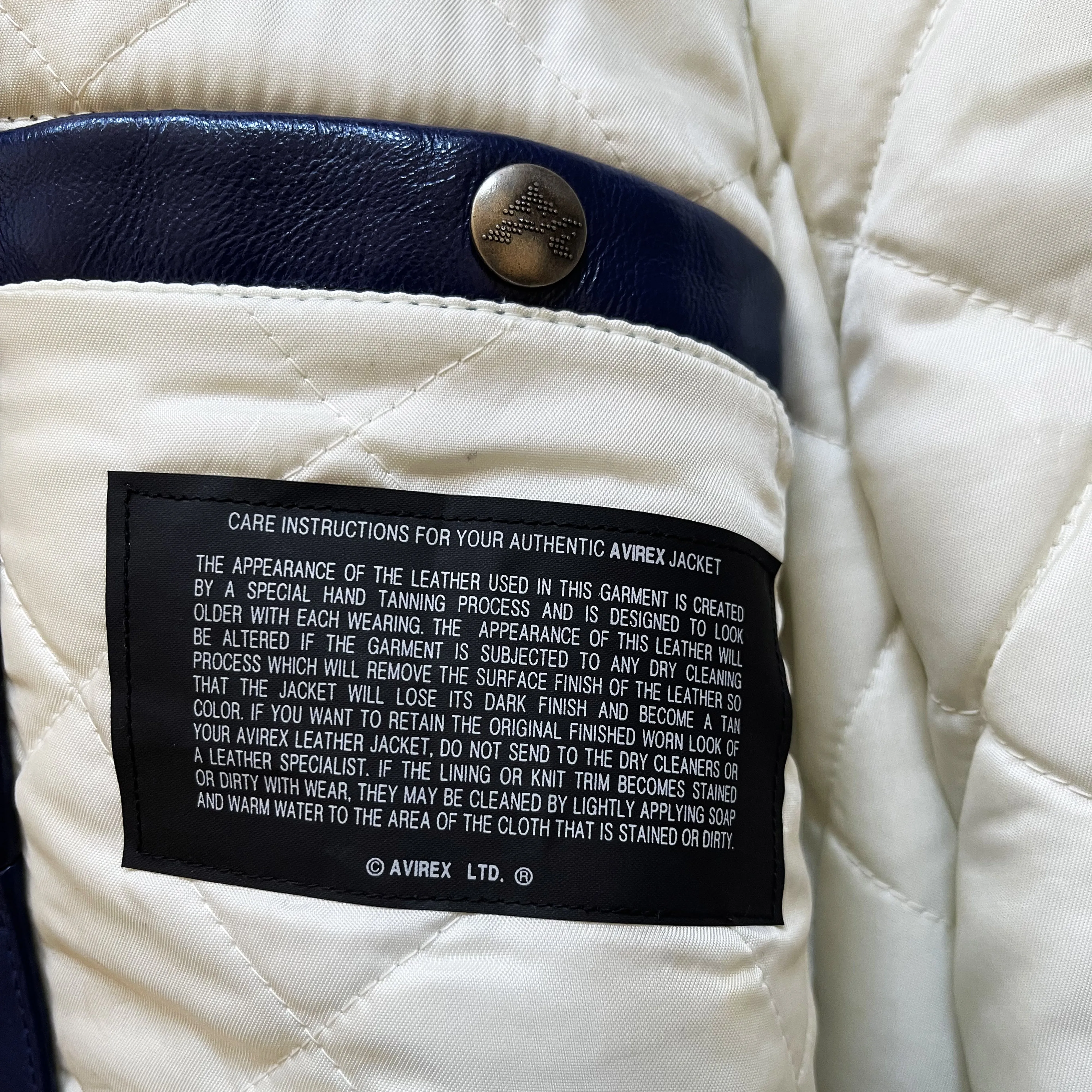 Avirex Champs Leather Varsity Jacket - L