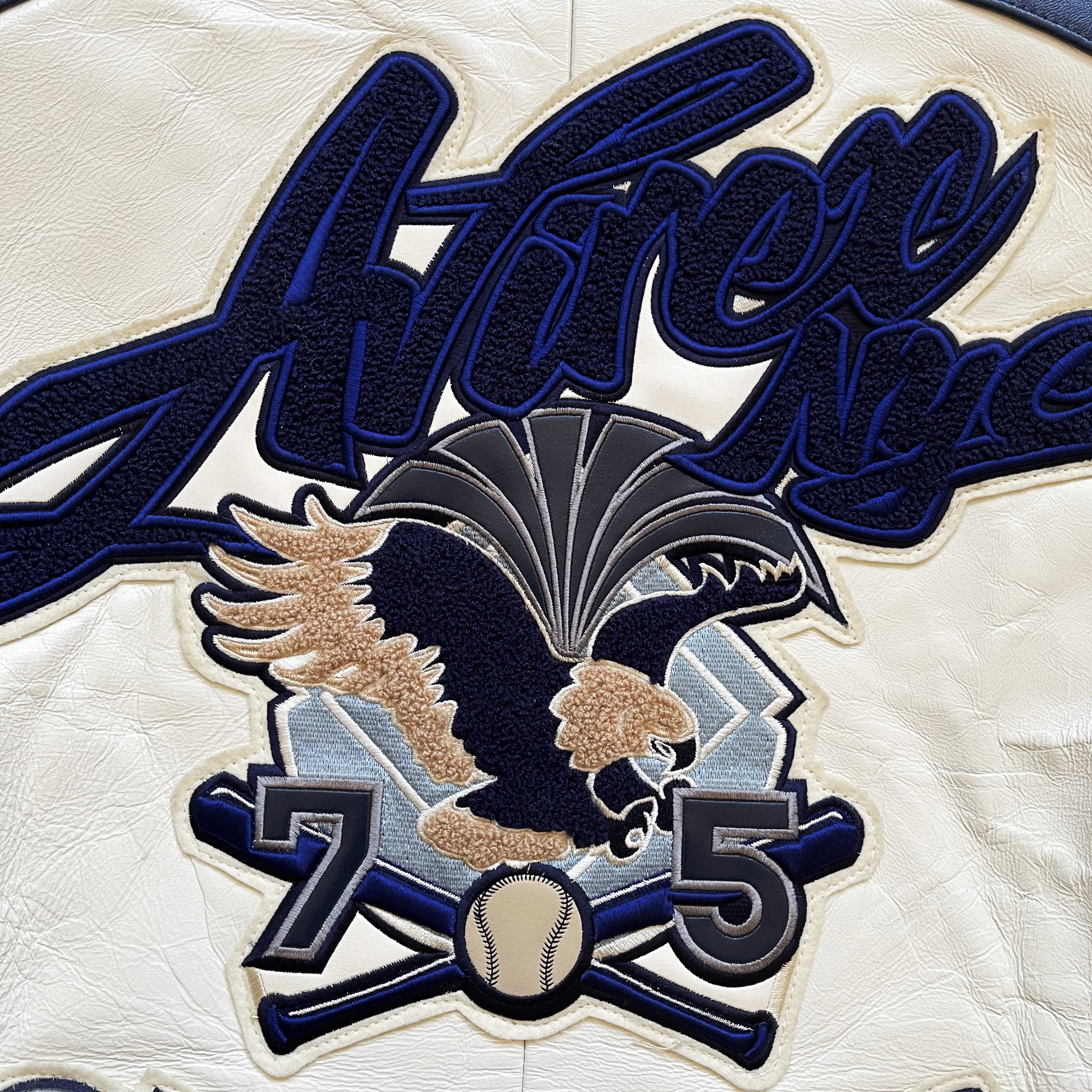 Avirex Champs Leather Varsity Jacket - L