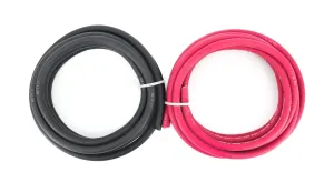 Azzy Reels 1/0 Gauge USA Made Premium Flexible Welding Cable 600 Volt 10 Feet of each Red / Black