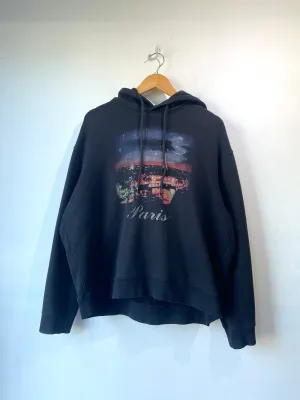 Balenciaga Black Paris Night Graphic Hoodie