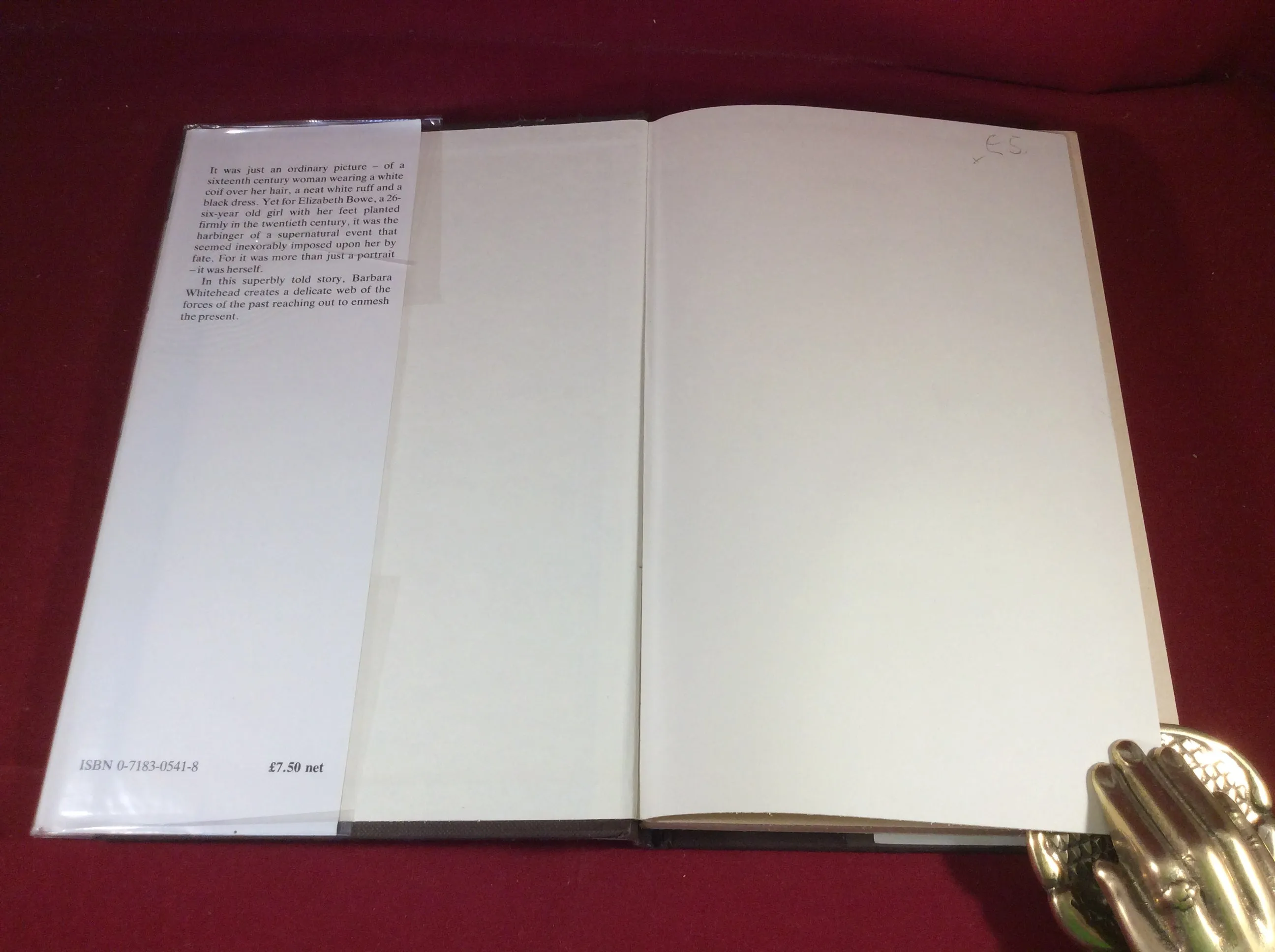 Barbara Whitehead, Shadows End, William Kimber, 1984, First Edition.