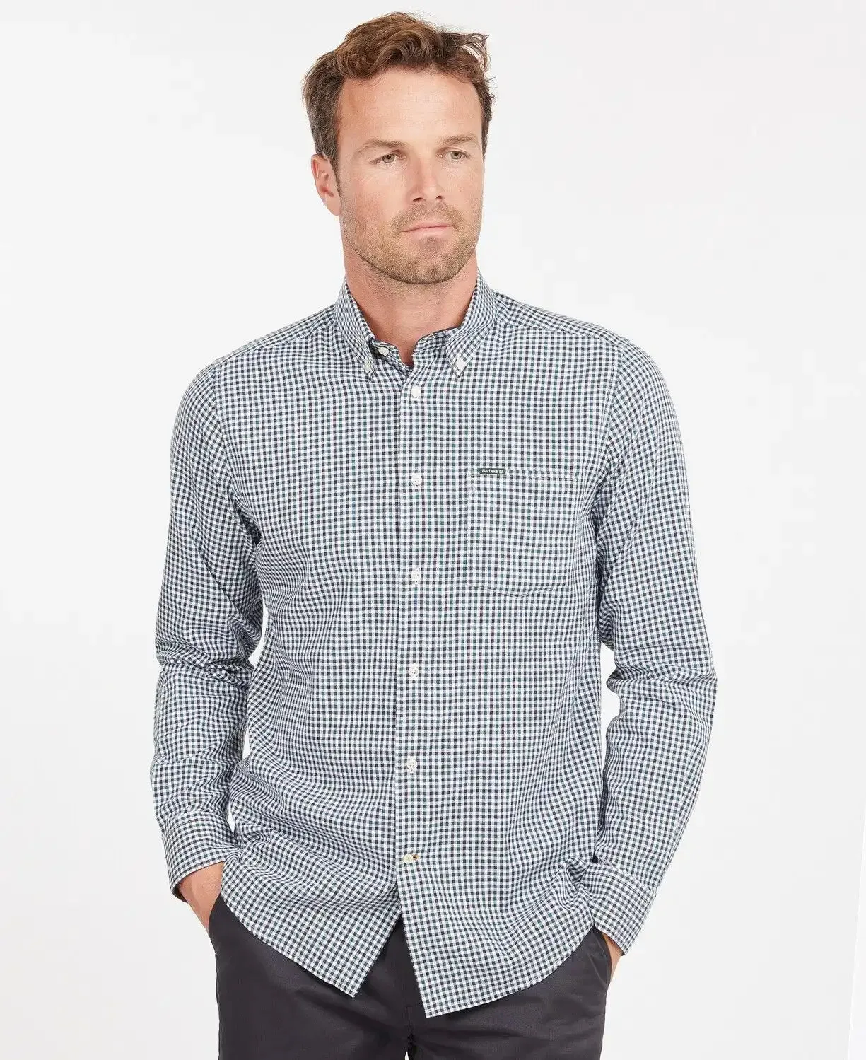 Barbour Mens Padshaw Tailored Shirt Green
