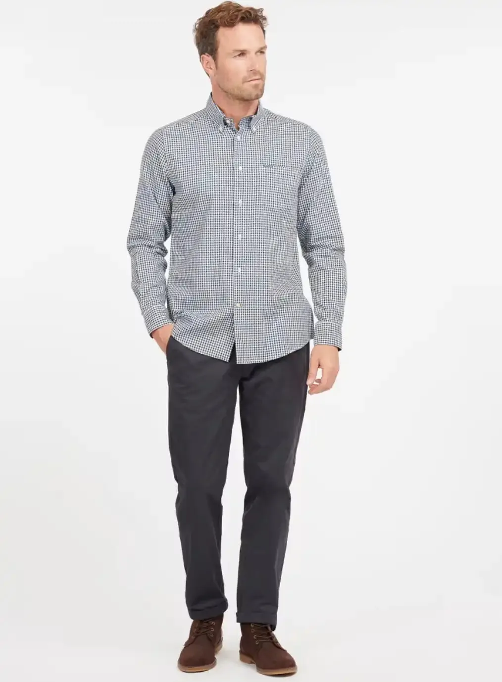 Barbour Mens Padshaw Tailored Shirt Green