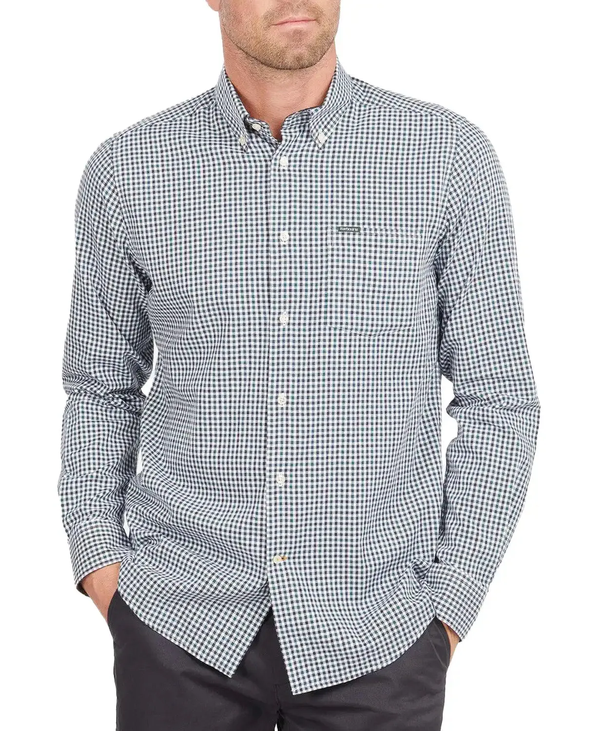 Barbour Mens Padshaw Tailored Shirt Green