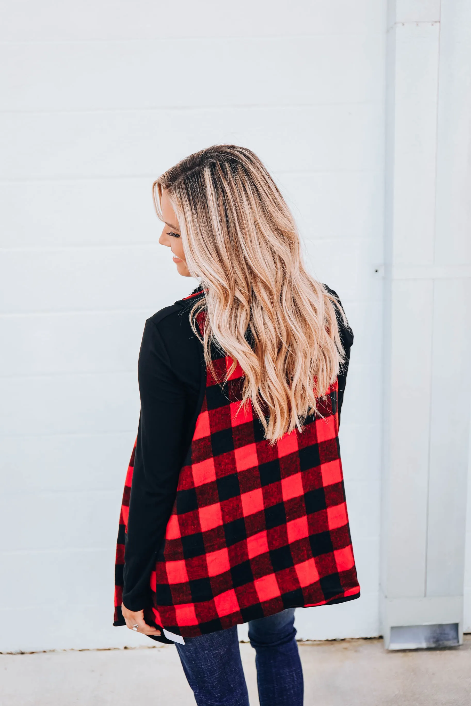 Barn Red Buffalo Plaid Vest