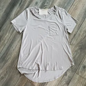 Basic Grey Pocket Tee