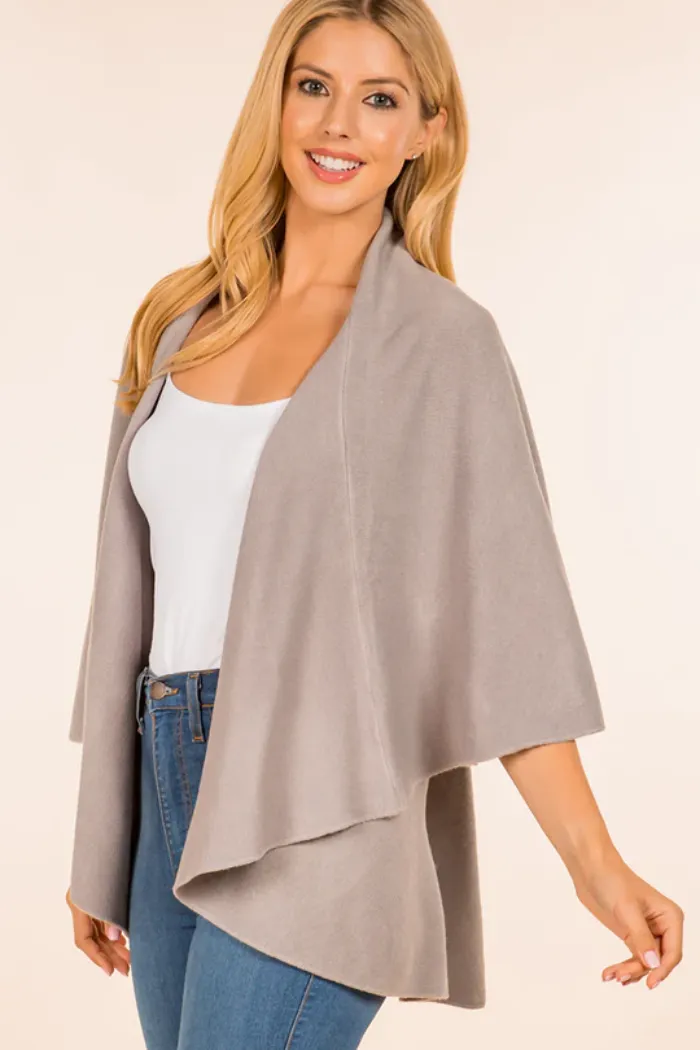 Basic shawl vest