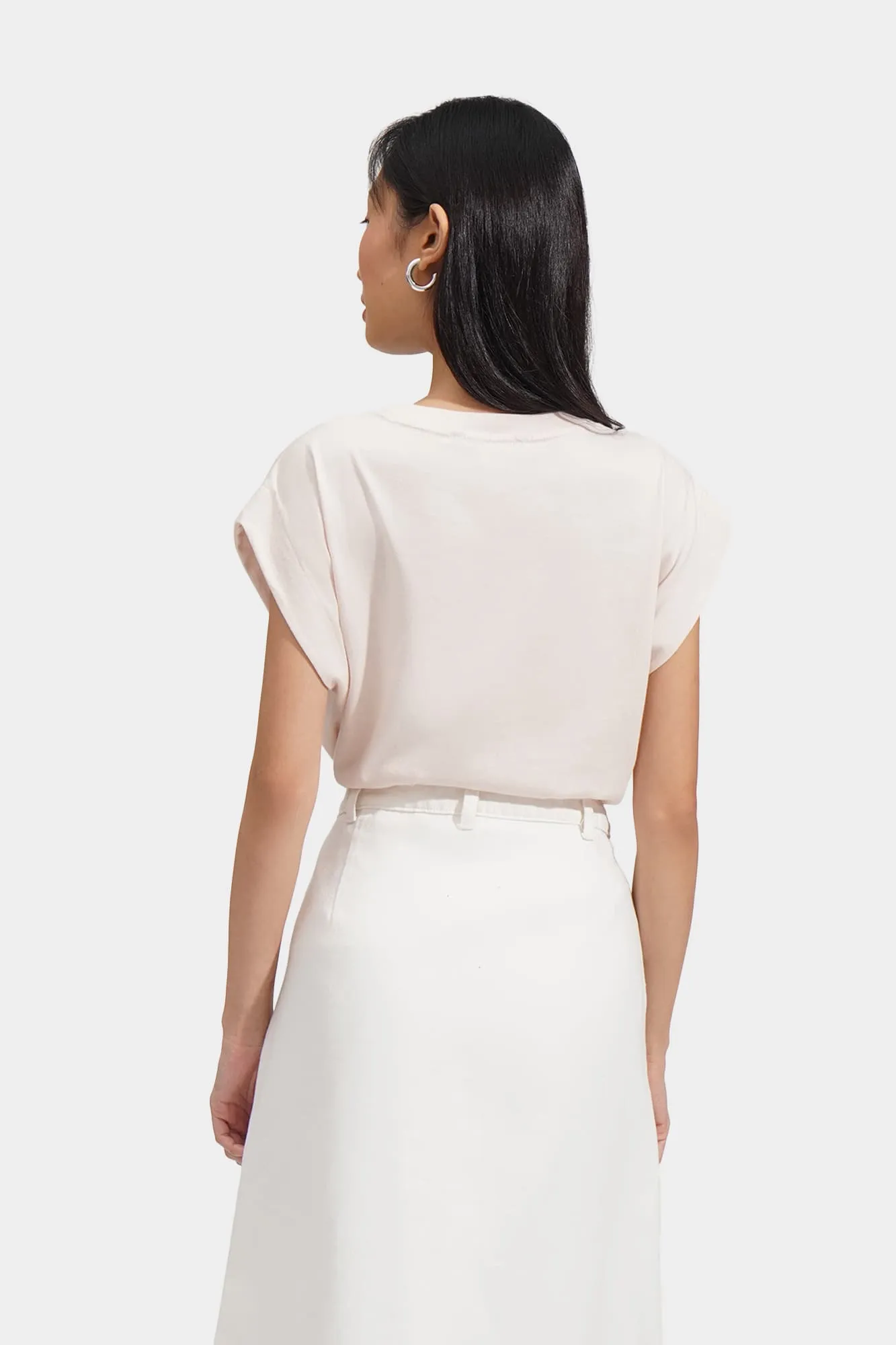 Basic Tee With Volume Sleeves